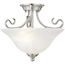 Livex Coronado 15 1/2" Wide Brushed Ceiling Light