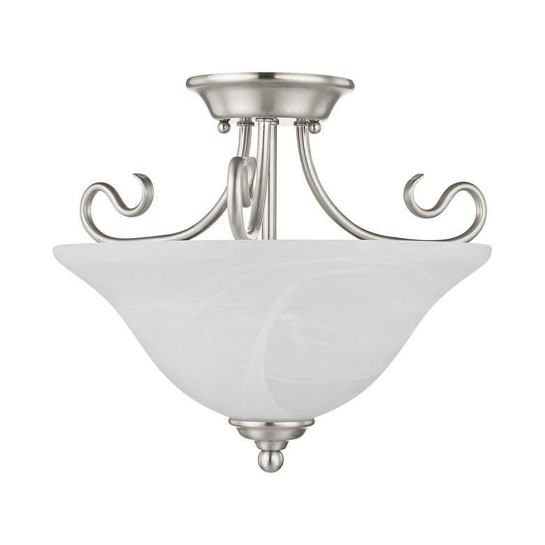 Image 3 Livex Coronado 15 1/2" Wide Brushed Ceiling Light more views