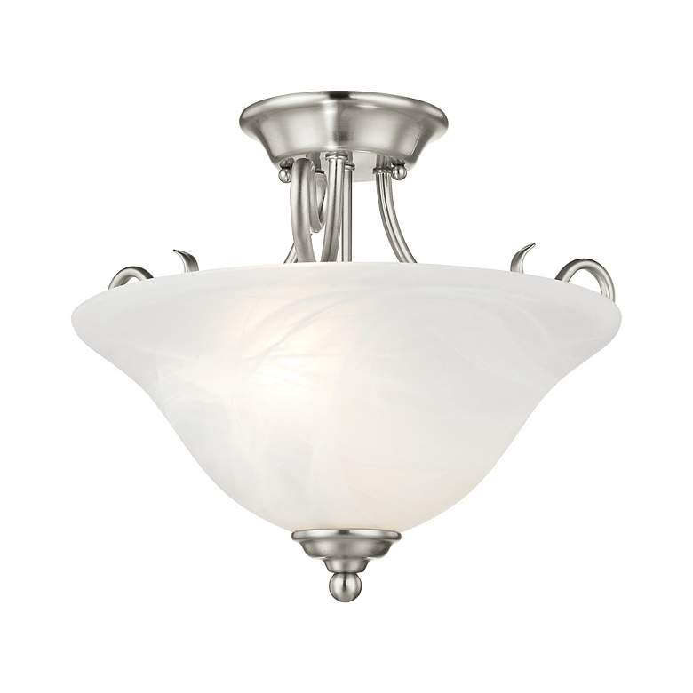 Image 4 Livex Coronado 15 1/2" Wide Brushed Ceiling Light more views