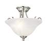 4_Livex Coronado 15 1/2" Wide Brushed Ceiling Light more views