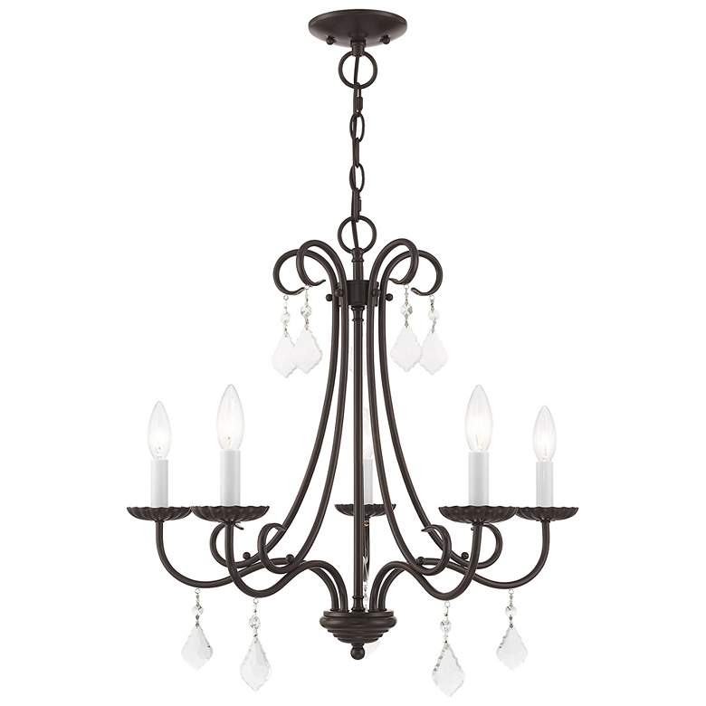 Image 2 Livex Daphne 24 3/4" Wide English Bronze 5-Light Chandelier
