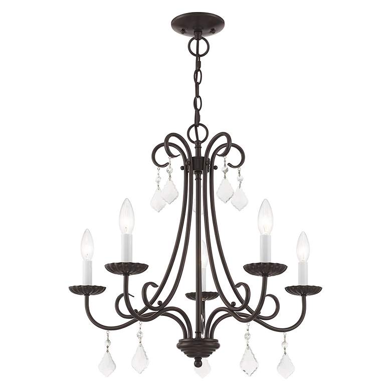 Image 4 Livex Daphne 24 3/4" Wide English Bronze 5-Light Chandelier more views