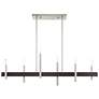 2_Livex Denmark 40"W Brushed Nickel 6-Light Linear Chandelier