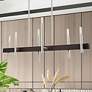 1_Livex Denmark 40"W Brushed Nickel 6-Light Linear Chandelier