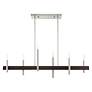 3_Livex Denmark 40"W Brushed Nickel 6-Light Linear Chandelier more views