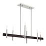 4_Livex Denmark 40"W Brushed Nickel 6-Light Linear Chandelier more views