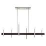 7_Livex Denmark 40"W Brushed Nickel 6-Light Linear Chandelier more views