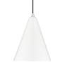 6_Livex Dulce 10" Wide Shiny White Cone Mini Pendant more views