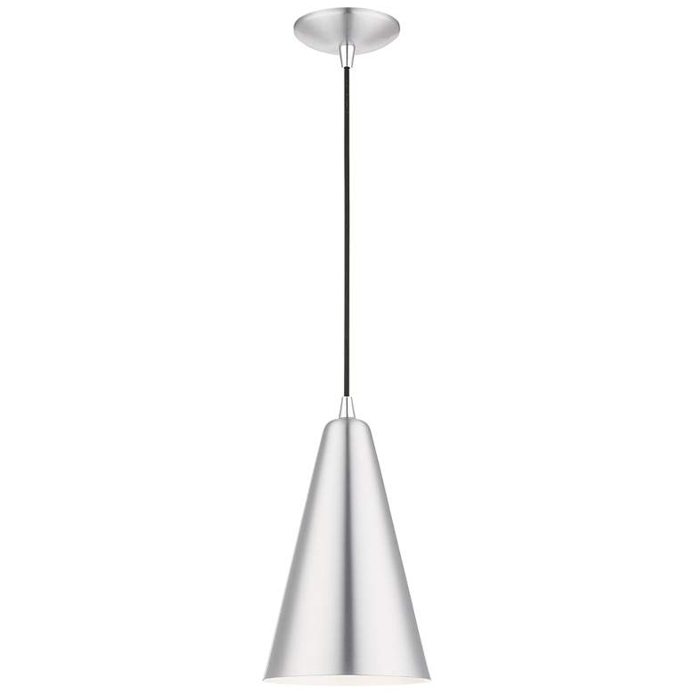 Image 2 Livex Dulce 7 1/2" Chrome and Brushed Aluminum Modern Mini Pendant