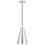 2_Livex Dulce 7 1/2" Wide Brushed Aluminum Mini Pendant