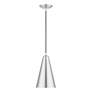 3_Livex Dulce 7 1/2" Wide Brushed Aluminum Mini Pendant more views