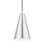 4_Livex Dulce 7 1/2" Wide Brushed Aluminum Mini Pendant more views