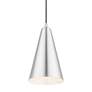 5_Livex Dulce 7 1/2" Wide Brushed Aluminum Mini Pendant more views