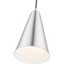 6_Livex Dulce 7 1/2" Wide Brushed Aluminum Mini Pendant more views