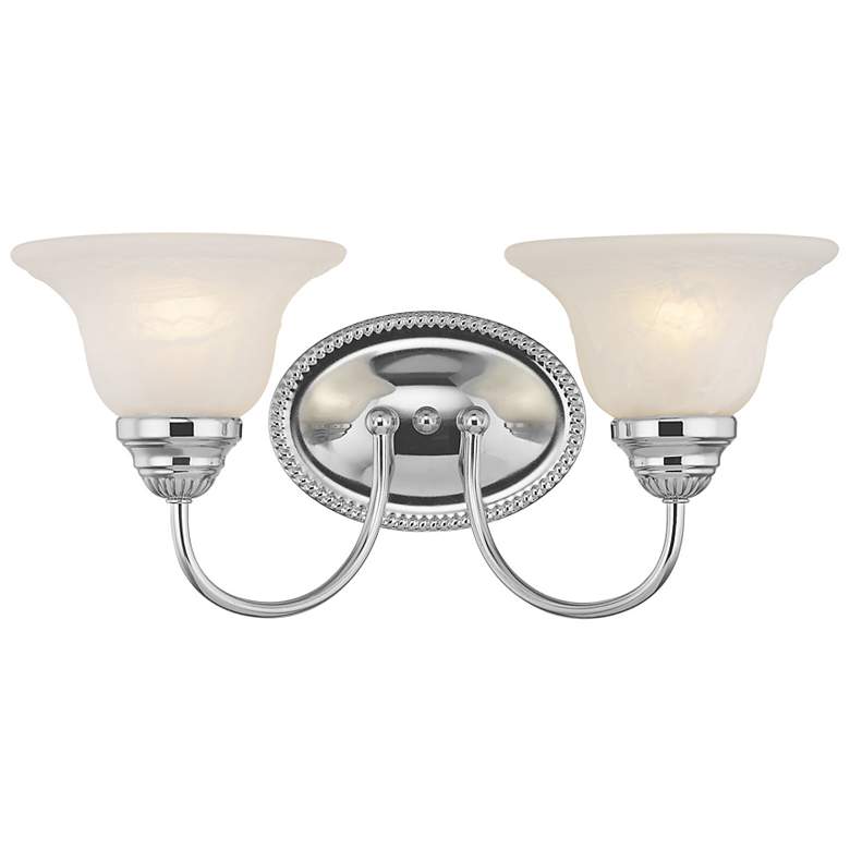 Image 5 Livex Edgemont 17" Wide 2-Light Chrome Finish Vanity Bath Light more views