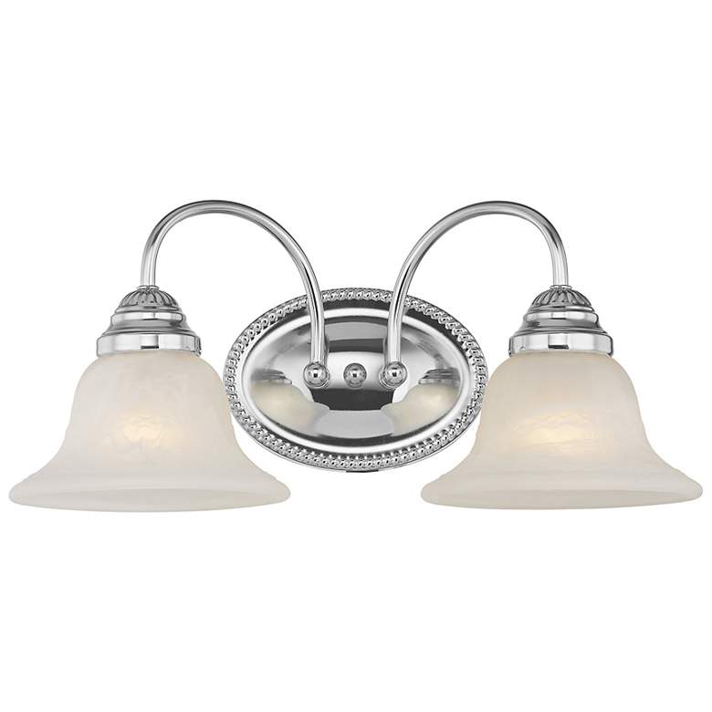 Image 6 Livex Edgemont 17" Wide 2-Light Chrome Finish Vanity Bath Light more views