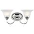 Livex Edgemont 8" High Polished Chrome 2-Light Wall Sconce