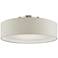 Livex Ellsworth 21" 4-Light Silver and Gray Semi-Flush Ceiling Light