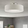 Livex Ellsworth 21" 4-Light Silver and Gray Semi-Flush Ceiling Light in scene