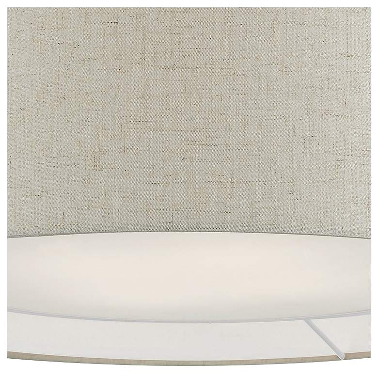 Image 4 Livex Ellsworth 21" 4-Light Silver and Gray Semi-Flush Ceiling Light more views