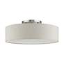 Livex Ellsworth 21" 4-Light Silver and Gray Semi-Flush Ceiling Light in scene