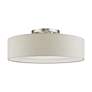 Livex Ellsworth 21" 4-Light Silver and Gray Semi-Flush Ceiling Light in scene