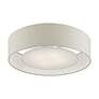 Livex Ellsworth 21" 4-Light Silver and Gray Semi-Flush Ceiling Light in scene