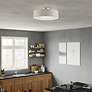 Livex Ellsworth 21" 4-Light Silver and Gray Semi-Flush Ceiling Light in scene