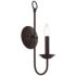 Livex Estate 16" High Traditional Candlestick Style Bronze Wall Sconce