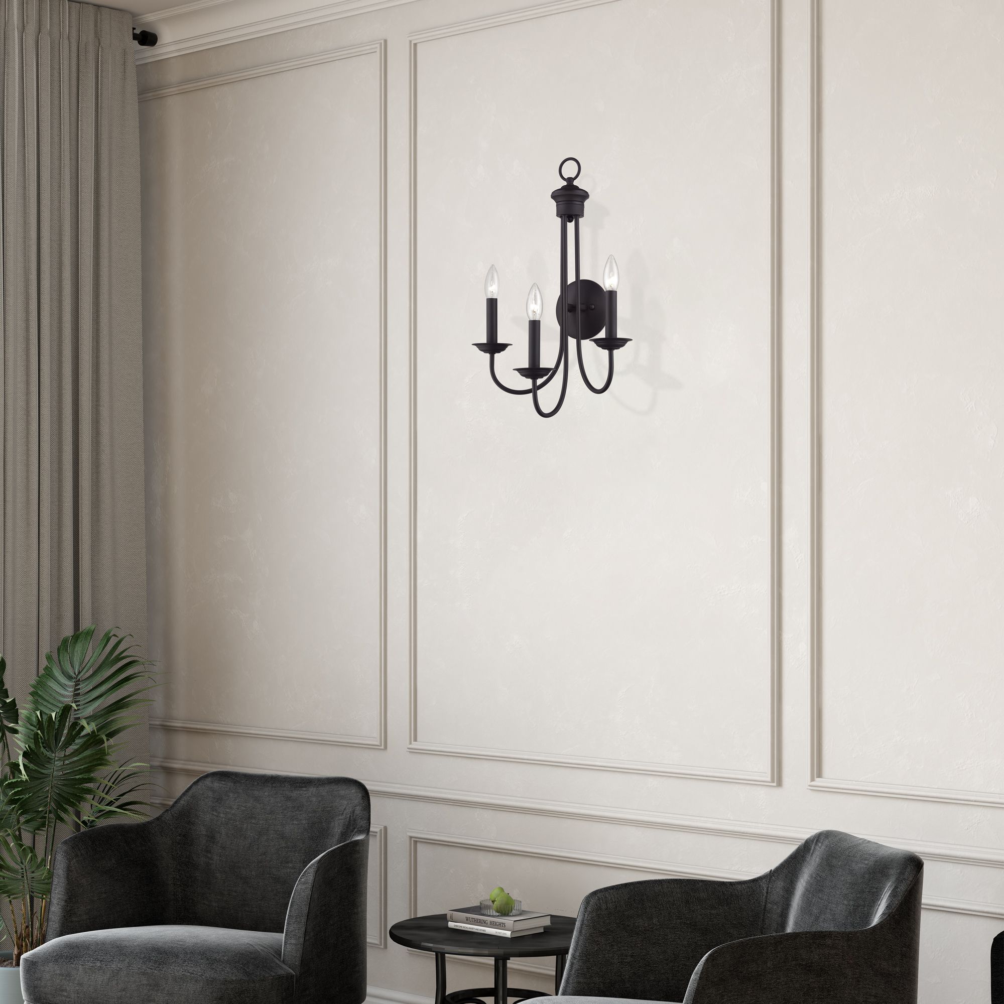 Livex Estate 20 3/4" High Bronze 3-Light Wall Sconce