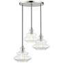 2_Livex Everett 20" Wide Brushed Nickel Multi-Light Pendant