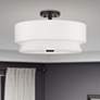 1_Livex Fontana 18" 4-Light Bronze Off-White Double Drum Ceiling Light