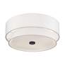4_Livex Fontana 18" 4-Light Bronze Off-White Double Drum Ceiling Light more views
