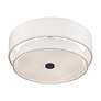 5_Livex Fontana 18" 4-Light Bronze Off-White Double Drum Ceiling Light more views
