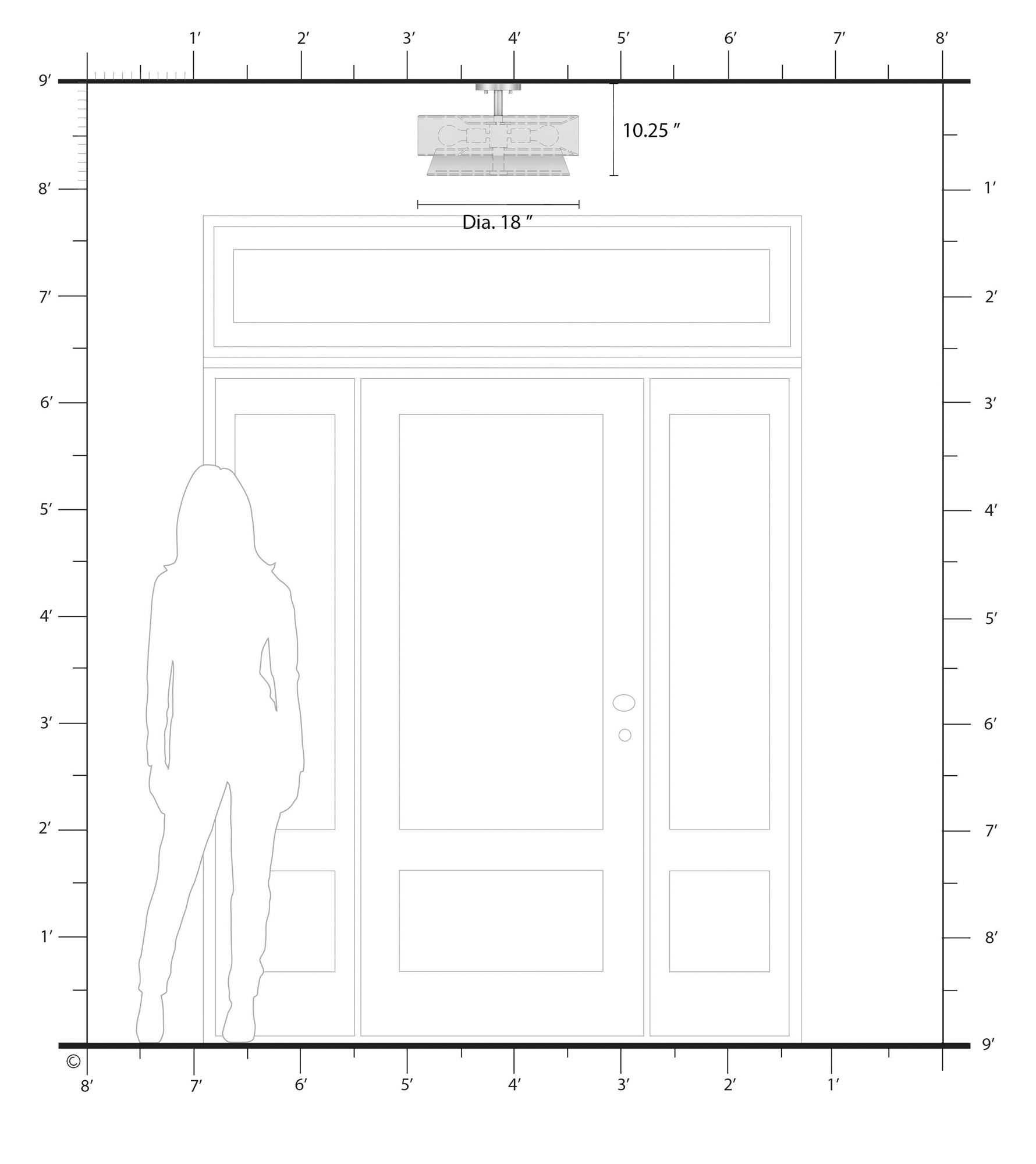 Livex Fontana 18" 4-Light Bronze Off-White Double Drum Ceiling Light