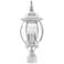 Livex Frontenac 21" High Textured White Lantern Outdoor Post Light