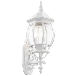 Livex Frontenac 23" High White Upward Lantern Outdoor Wall Light