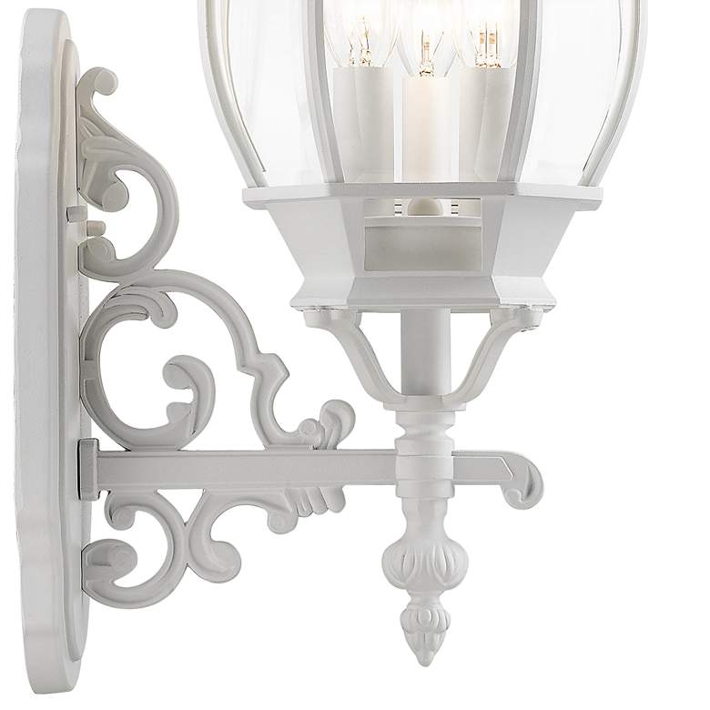 Image 4 Livex Frontenac 23" High White Upward Lantern Outdoor Wall Light more views