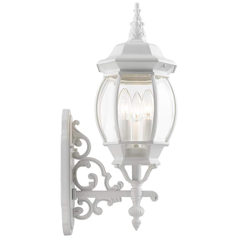 Image 5 Livex Frontenac 23" High White Upward Lantern Outdoor Wall Light more views