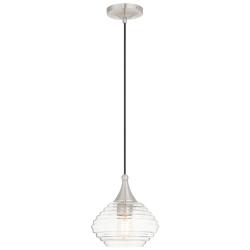 Livex Gaviota 8 1/4" Wide Brushed Nickel Mini Pendant