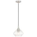 Livex Lighting Hand Blown Art Glass Mini Pendants Brushed Nickel Collection