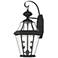 Livex Georgetown 20 3/4"H Black 2-Light Outdoor Wall Light