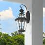 1_Livex Georgetown 20 3/4"H Black 2-Light Outdoor Wall Light