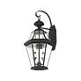 6_Livex Georgetown 20 3/4"H Black 2-Light Outdoor Wall Light more views
