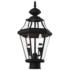 Livex Georgetown 21" High Traditional Black Outdoor Post Light