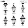 3_Livex Georgetown 21" High Traditional Black Outdoor Post Light more views