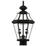 5_Livex Georgetown 21" High Traditional Black Outdoor Post Light more views
