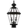 6_Livex Georgetown 21" High Traditional Black Outdoor Post Light more views