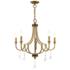 Livex Glendale 24 1/2" Wide Antique Brass 5-Light Chandelier