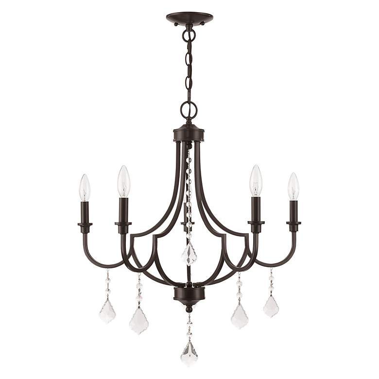 Image 4 Livex Glendale 24 1/2"W English Bronze 5-Light Chandelier more views
